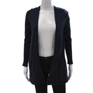 Christopher Fischer Women Blue 100% Cashmere V-Neck Cardigan Long Sleeve Size S